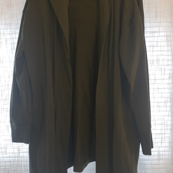 Hooded sweatshirt material cardigan - Picture 5 of 7